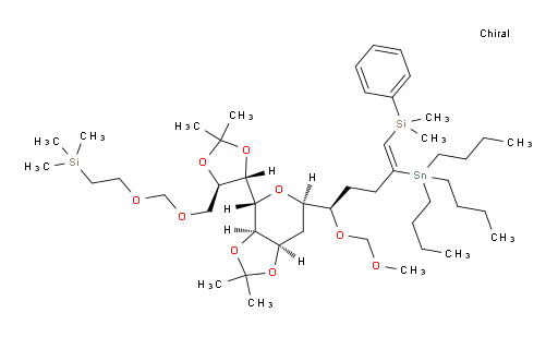 (2-((((4R,5S)-5-((3aR,4R,6R,7aR)-6-((R,Z)-5-(dimethyl(phenyl)silyl)-1-(methoxymethoxy)-4-(tributylstannyl)pent-4-en-1-yl)-2,2-dimethyltetrahydro-3aH-[1,3]dioxolo[4,5-c]pyran-4-yl)-2,2-dimethyl-1,3-dioxolan-4-yl)methoxy)methoxy)ethyl)trimethylsilane