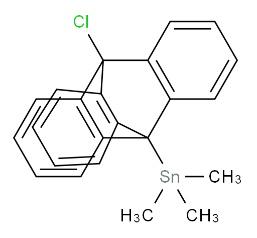 (10-chloro-9,10-dihydro-9,10-[1,2]benzenoanthracen-9-yl)trimethylstannane
