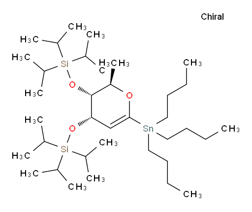 (((2R,3R,4S)-2-methyl-6-(tributylstannyl)-3,4-dihydro-2H-pyran-3,4-diyl)bis(oxy))bis(triisopropylsilane)