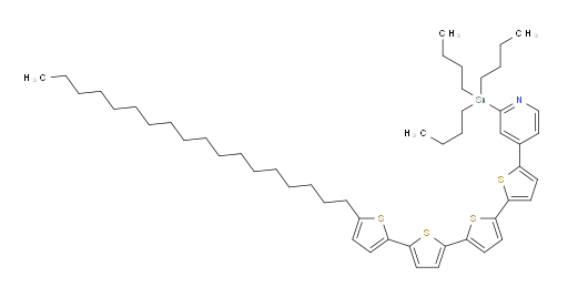 4-(5'''-octadecyl-[2,2':5',2'':5'',2'''-quaterthiophen]-5-yl)-2-(tributylstannyl)pyridine