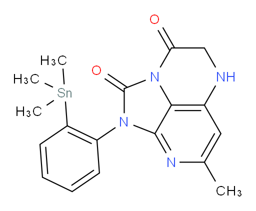 7-methyl-1-(2-(trimethylstannyl)phenyl)-4,5-dihydro-1H-1,2a,5,8-tetraazaacenaphthylene-2,3-dione