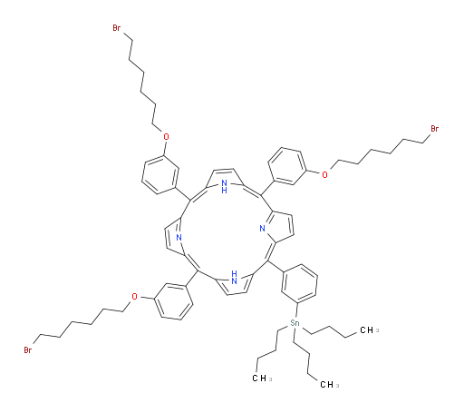 5,10,15-Tris[3-[(6-bromohexyl)oxy]phenyl]-20-[3-(tributylstannyl)phenyl]-21H,23H-porphine