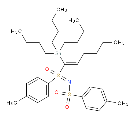 4-Methyl-N-[(S)-(4-methylphenyl)oxido[(1Z)-1-(tributylstannyl)-1-hexen-1-yl]-λ4-sulfanylidene]benzenesulfonamide