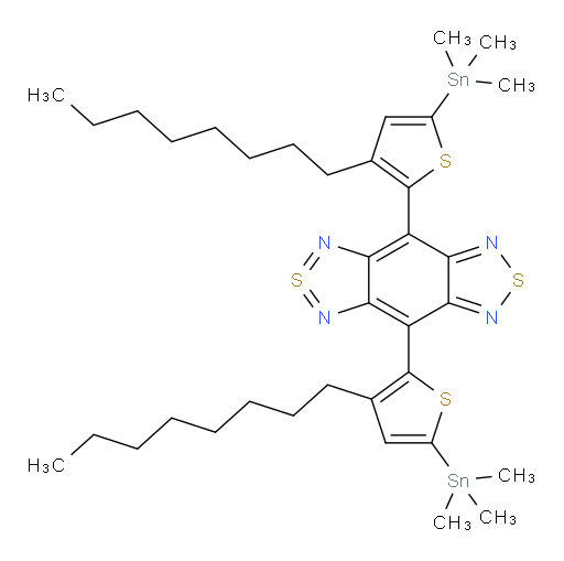 4,8-Bis[3-octyl-5-(trimethylstannyl)-2-thienyl]-2λ4δ2-benzo[1,2-c:4,5-c′]bis[1,2,5]thiadiazole