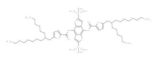 2,6-bis(trimethylstannyl)benzo[1,2-b:4,5-b']dithiophene-4,8-diyl bis(5-(2-hexyldecyl)thiophene-2-carboxylate)