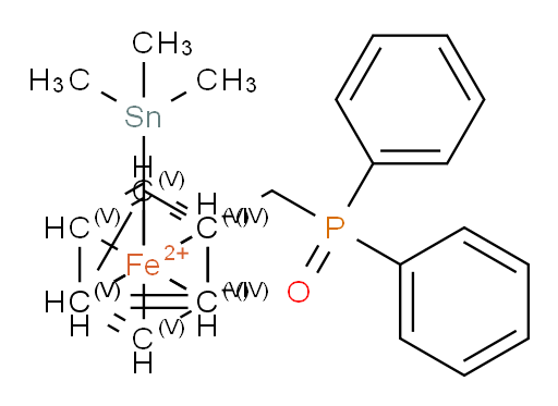 1-[(Diphenylphosphinyl)methyl]-2-(trimethylstannyl)ferrocene