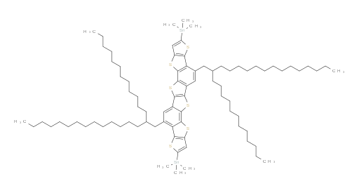 1,1′-[4,11-Bis(2-dodecylhexadecyl)thieno[2′,3′:4,5]thieno[3,2-g]thieno[2′′,3′′:4′,5′]thieno[3′,2′:6,7][1]benzothieno[3,2-b][1]benzothiophene-2,9-diyl]bis[1,1,1-trimethylstannane]