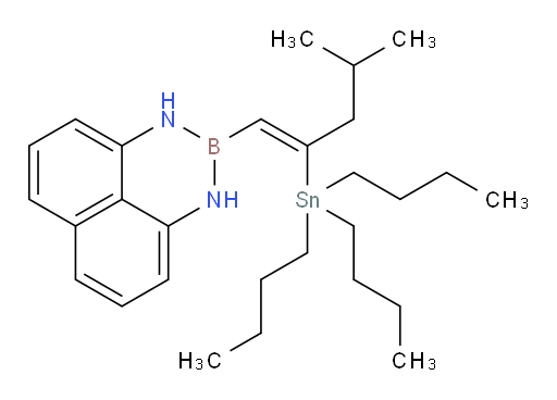(Z)-2-(4-甲基-2-(三丁基锡基)戊-1-烯-1-基)-2,3-二氢-1H-萘并[1,8-de][1,3,2]二氮杂borinine