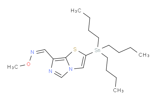(Z)-2-(tributylstannyl)imidazo[5,1-b]thiazole-7-carbaldehyde O-methyl oxime