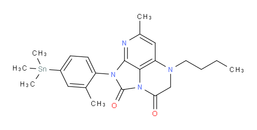 5-butyl-7-methyl-1-(2-methyl-4-(trimethylstannyl)phenyl)-4,5-dihydro-1H-1,2a,5,8-tetraazaacenaphthylene-2,3-dione