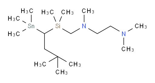 N1-(((3,3-dimethyl-1-(trimethylstannyl)butyl)dimethylsilyl)methyl)-N1,N2,N2-trimethylethane-1,2-diamine
