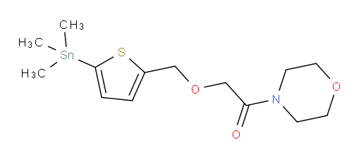 1-吗啉-4-基-2-((5-(三甲基锡基)噻吩-2-基)甲氧基)乙酮