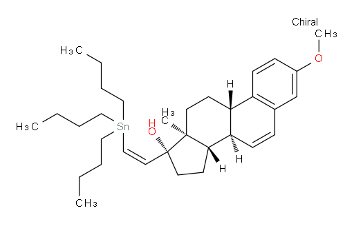 (8R,9S,13S,14S,17R)-3-methoxy-13-methyl-17-((Z)-2-(tributylstannyl)vinyl)-9,11,12,13,14,15,16,17-octahydro-8H-cyclopenta[a]phenanthren-17-ol