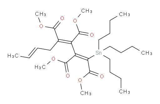 (1E,3Z,6E)-tetramethyl 1-(tributylstannyl)octa-1,3,6-triene-1,2,3,4-tetracarboxylate