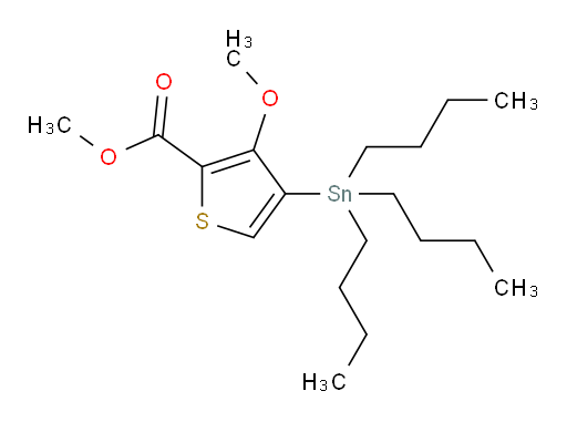 甲基 3-甲氧基-4-(三丁基锡基)噻吩-2-甲酸酯