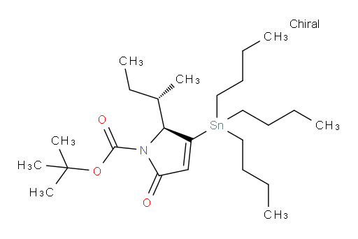 (S)-叔丁基 2-((S)-仲丁基)-5-氧代-3-(三丁基锡基)-2,5-二氢-1H-吡咯-1-甲酸酯