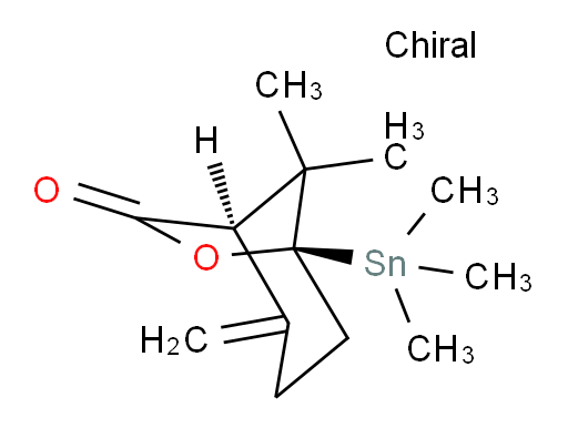 (1R,5R)-8,8-二甲基-2-亚甲基-5-(三甲基锡基)-6-氧杂双环[3.2.1]辛-7-酮