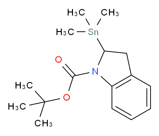 叔丁基 2-(三甲基锡基)吲哚啉-1-甲酸酯