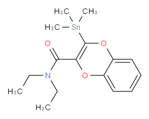N,N-二乙基-3-(三甲基锡基)苯并[b][1,4]二噁烯-2-甲酰胺