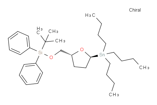 叔丁基二苯基(((2R,5S)-5-(三丁基锡基)四氢呋喃-2-基)甲氧基)硅烷