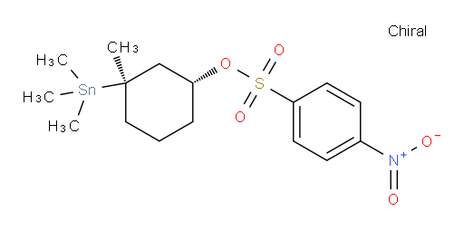 (1R,3R)-3-甲基-3-(三甲基锡基)环己基 4-硝基苯磺酸盐