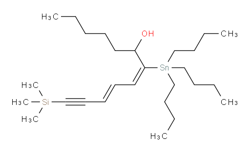 (7E,9E)-7-(三丁基锡基)-12-(三甲基硅基)十二-7,9-二烯-11-炔-6-醇