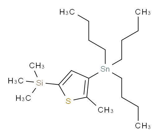 三甲基(5-甲基-4-(三丁基锡基)噻吩-2-基)硅烷