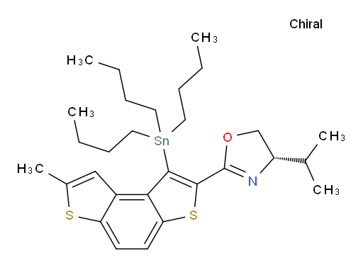 (S)-4-异丙基-2-(7-甲基-1-(三丁基锡基)苯并[1,2-b:4,3-b']二噻吩-2-基)-4,5-二氢噁唑