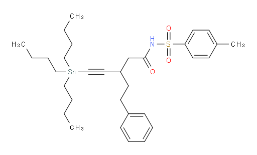 3-苯乙基-N-对甲苯磺酰基-5-(三丁基锡基)戊-4-炔酰胺