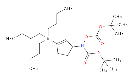 叔丁基 BOC-氧基(3-(三丁基锡基)环戊-2-烯-1-基)氨基甲酸酯