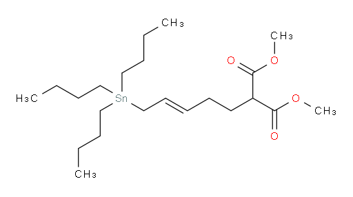 (E)-二甲基 2-(5-(三丁基锡基)戊-3-烯-1-基)丙二酸酯