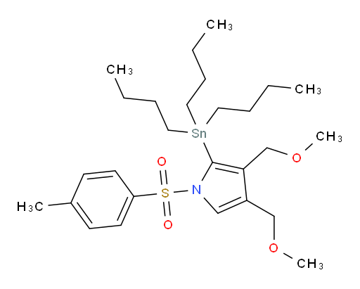 3,4-双(甲氧基甲基)-1-对甲苯磺酰基-2-(三丁基锡基)-1H-吡咯