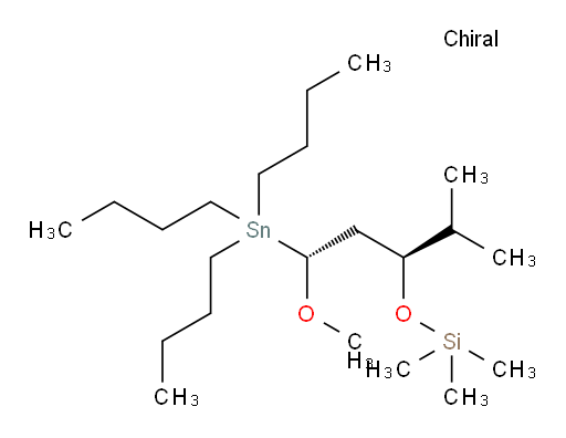 (((1R,3S)-1-甲氧基-4-甲基-1-(三丁基锡基)戊-3-氧基))三甲基硅烷