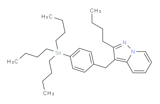 2-丁基-3-(4-(三丁基锡基)苄基)吡唑并[1,5-a]吡啶
