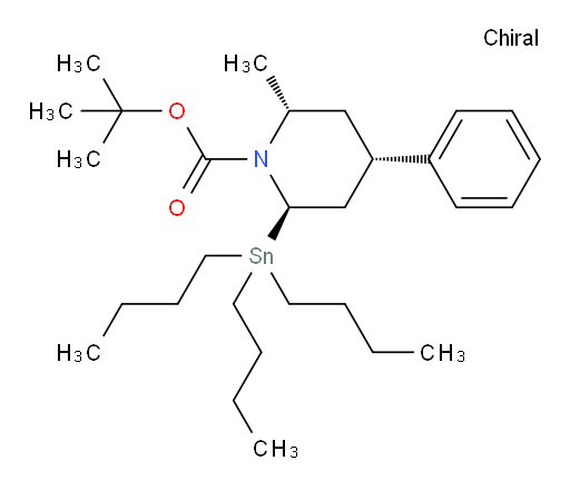 (2R,4S,6R)-叔丁基 2-甲基-4-苯基-6-(三丁基锡基)哌啶-1-甲酸酯