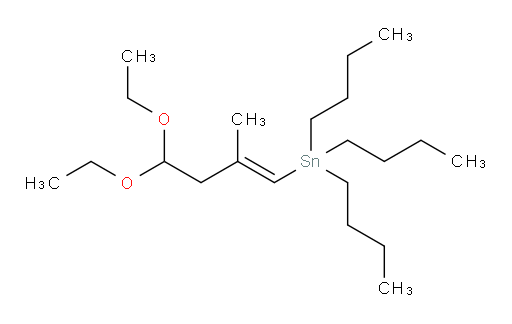(E)-tributyl(4,4-diethoxy-2-methylbut-1-en-1-yl)stannane