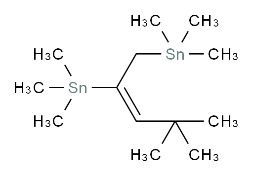 (E)-(4,4-二甲基戊-2-烯-1,2-二基)双(三甲基锡烷)