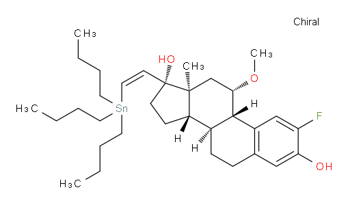 (8S,9S,11S,13S,14S,17R)-2-fluoro-11-methoxy-13-methyl-17-((Z)-2-(tributylstannyl)vinyl)-7,8,9,11,12,13,14,15,16,17-decahydro-6H-cyclopenta[a]phenanthrene-3,17-diol