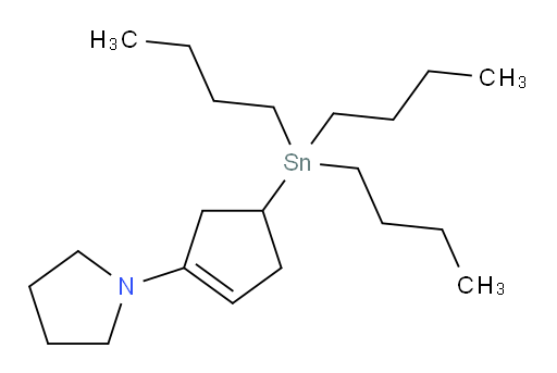 1-(4-(三丁基锡基)环戊-1-烯-1-基)吡咯烷