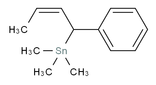 (Z)-trimethyl(1-phenylbut-2-en-1-yl)stannane