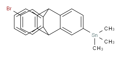 (6-bromo-9,10-dihydro-9,10-[1,2]benzenoanthracen-2-yl)trimethylstannane