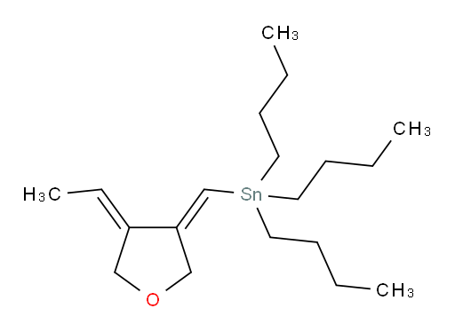 tributyl((Z)-((Z)-4-ethylidenedihydrofuran-3(2H)-ylidene)methyl)stannane