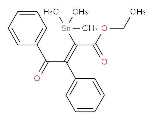 (Z)-乙基 4-氧代-3,4-二苯基-2-(三甲基锡基)丁-2-烯酸酯