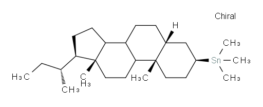 ((3S,5R,10S,13R,17R)-17-((R)-仲丁基)-10,13-二甲基十六氢-1H-环庚烷并[a]菲-3-基)三甲基锡烷