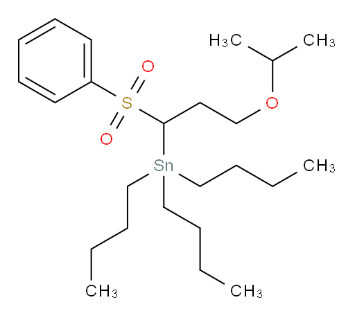 三丁基(3-异丙氧基-1-(苯基磺酰基)丙基)锡烷