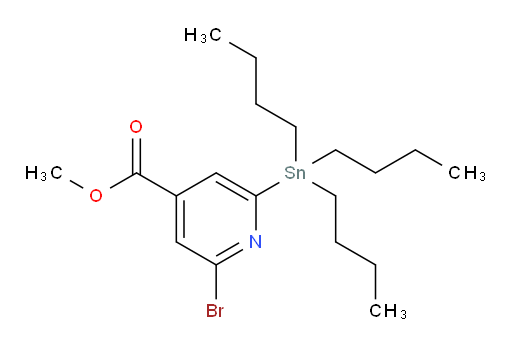 甲基 2-溴-6-(三丁基锡基)异烟酸酯