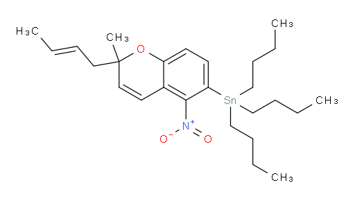 (E)-(2-(丁-2-烯-1-基)-2-甲基-5-硝基-2H-苯并吡喃-6-基)三丁基锡烷