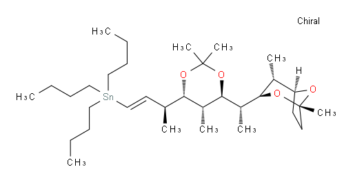 三丁基((S,E)-3-((4S,5R,6R)-6-((R)-1-((1S,3R,4R,5S)-1,4-二甲基-2,8-二氧杂双环[3.2.1]辛-3-基)乙基)-2,2,5-三甲基-1,3-二噁烷-4-基)丁-1-烯-1-基)锡烷