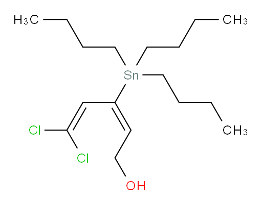 (E)-5,5-二氯-3-(三丁基锡基)戊-2,4-二烯-1-醇