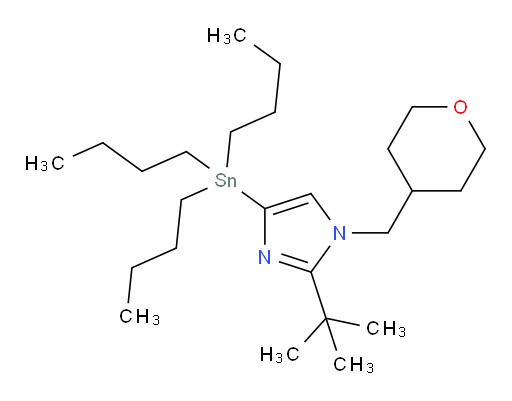 2-(叔丁基)-1-((四氢-2H-吡喃-4-基)甲基)-4-(三丁基锡基)-1H-咪唑